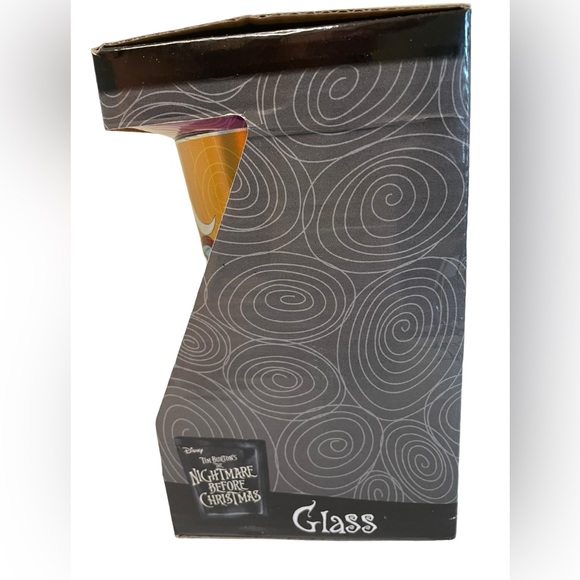 DISNEY NIGHTMARE BEFORE CHRISTMAS GLASS Metallic Orange with Graphics Reusable - Picture 2 of 6